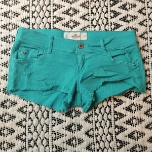 Distressed Holister Shorty shorts